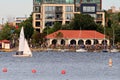 Lake Calhoun Recreation Area in Uptown Minneapolis Royalty Free Stock Photo